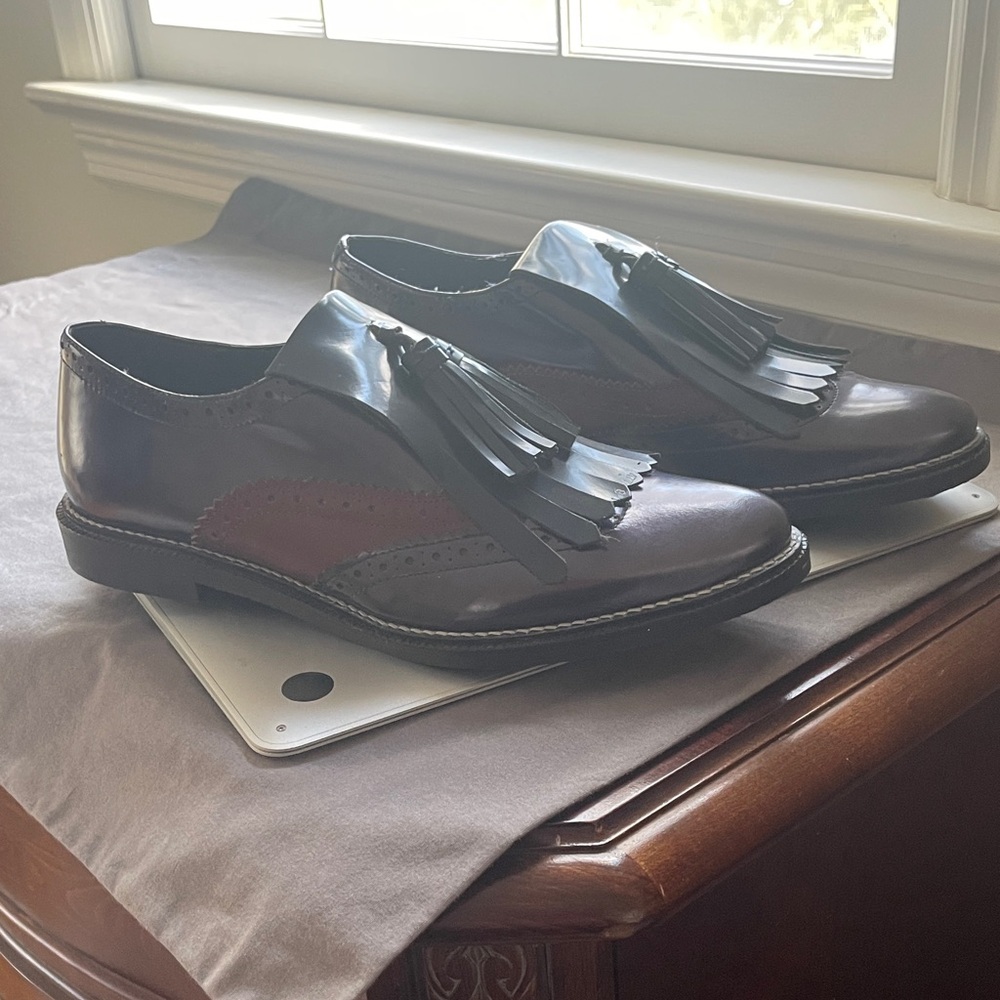 ASOS Black and Brown Tassel Loafers